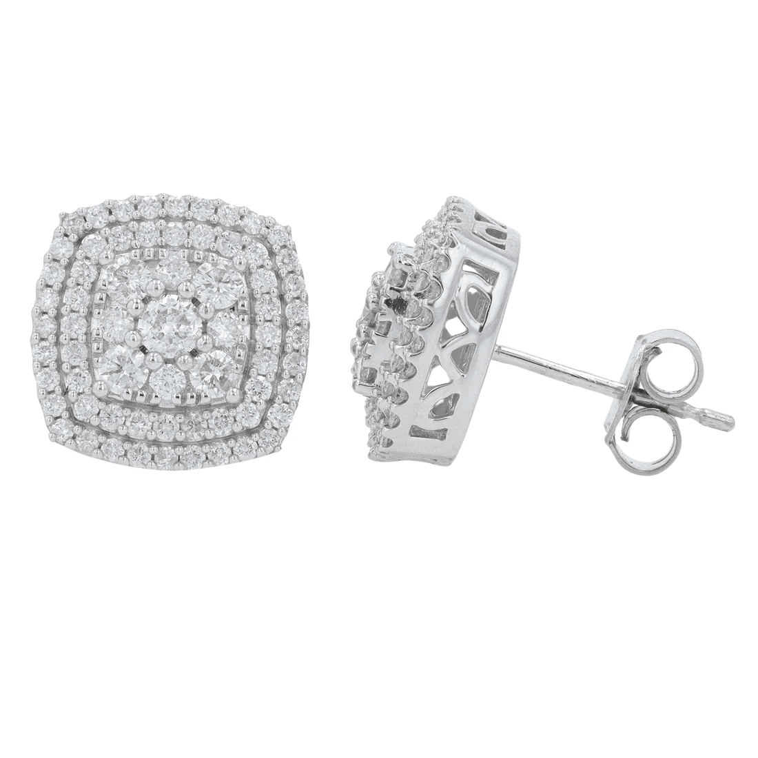 1 ctw diamond stud earrings in 10K white gold

Classic diamond studs with white gold setting

Round diamond stud earrings for everyday wear

Timeless white gold diamond stud earrings

Elegant women’s diamond studs